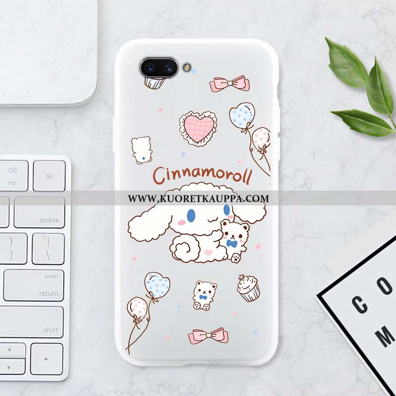 Kuori Oppo Ax5, Kuoret Oppo Ax5, Kotelo Oppo Ax5 Sarjakuva Pehmeä Neste Puhelimen Silikoni Valkoinen