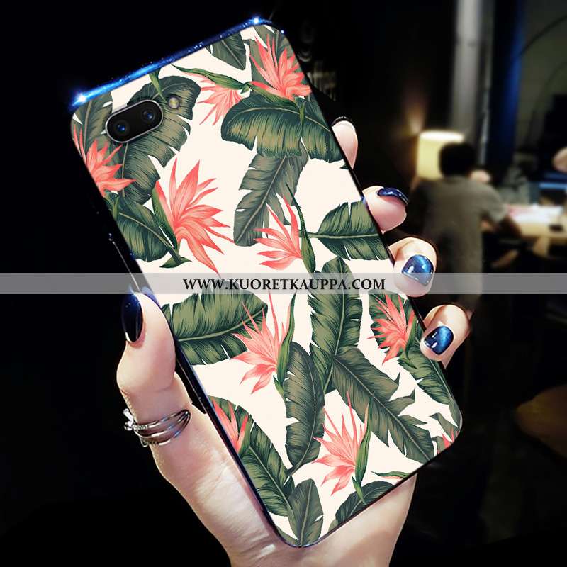 Kuori Oppo Ax5, Kuoret Oppo Ax5, Kotelo Oppo Ax5 Tila Pesty Suede Valo Persikankukka Sininen