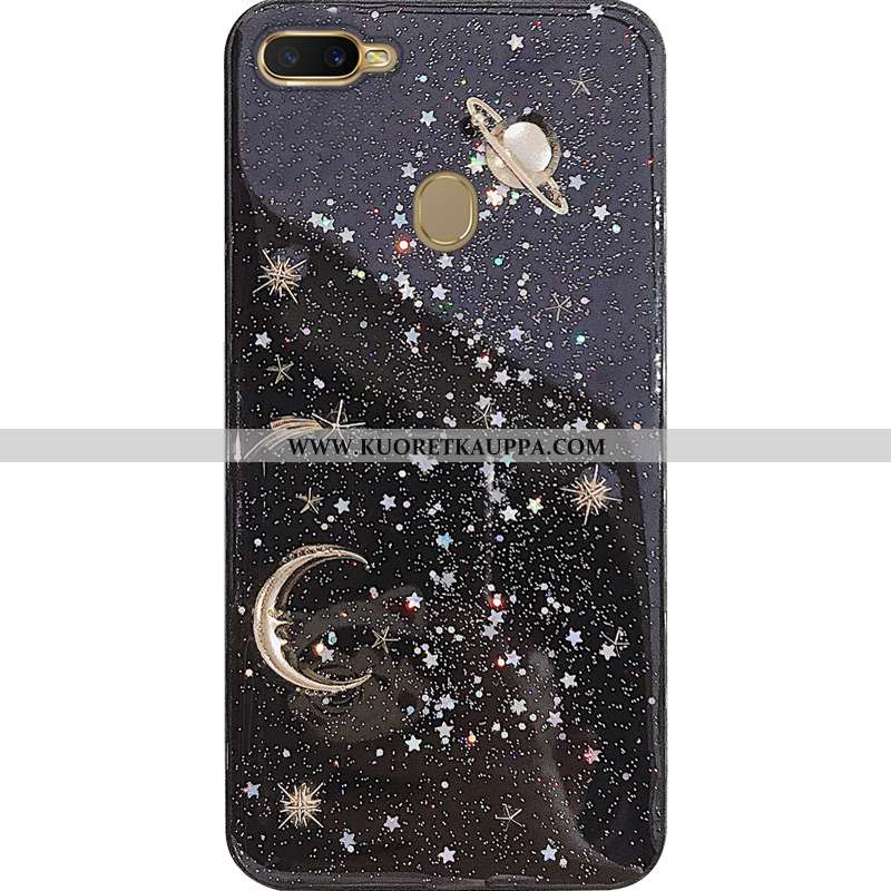 Kuori Oppo Ax7, Kuoret Oppo Ax7, Kotelo Oppo Ax7 Läpinäkyvä Suuntaus Tähtitaivas Kuukausi Mustat