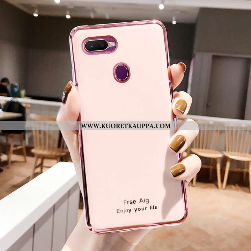 Kuori Oppo Ax7, Kuoret Oppo Ax7, Kotelo Oppo Ax7 Näytönsuojus Pehmeä Neste Kulta Jauhe Karkaisu Pink