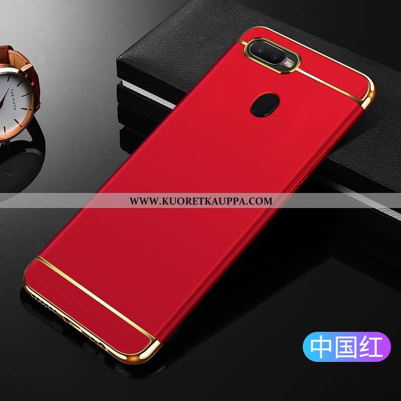 Kuori Oppo Ax7, Kuoret Oppo Ax7, Kotelo Oppo Ax7 Pesty Suede All Inclusive Net Red Murtumaton Pinkki