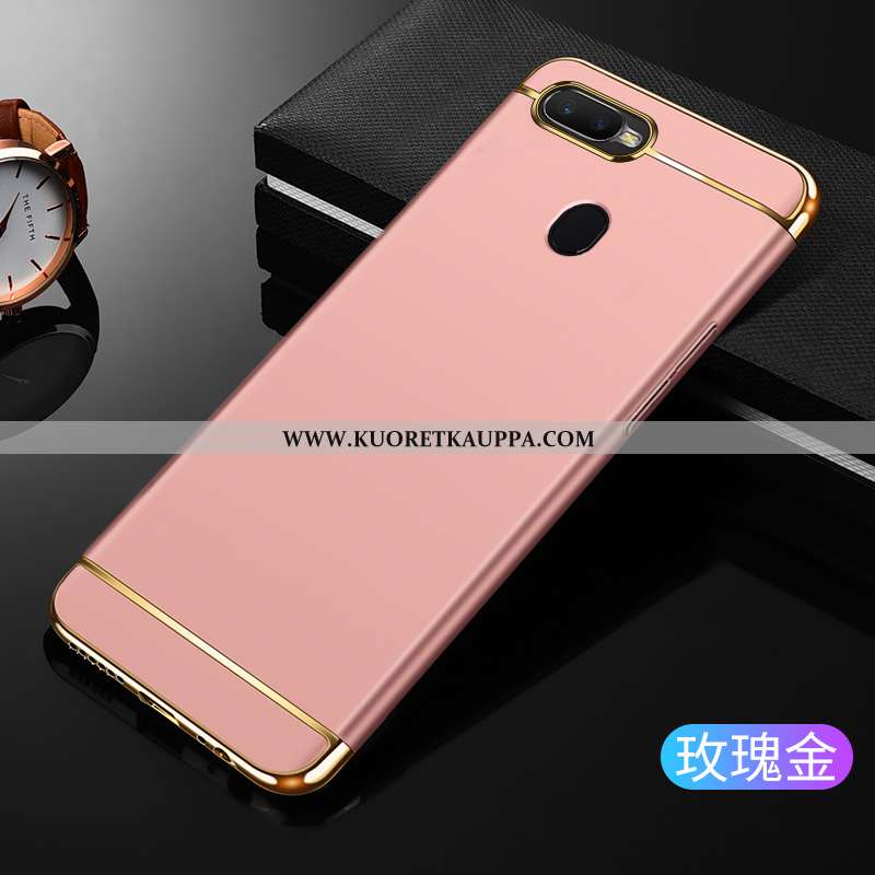 Kuori Oppo Ax7, Kuoret Oppo Ax7, Kotelo Oppo Ax7 Pesty Suede All Inclusive Net Red Murtumaton Pinkki