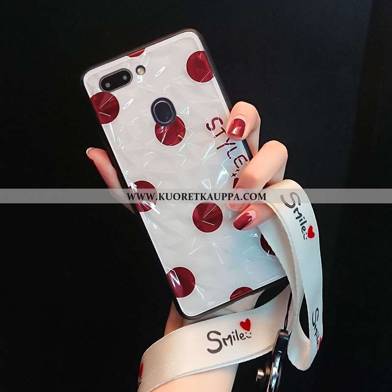 Kuori Oppo Ax7, Kuoret Oppo Ax7, Kotelo Oppo Ax7 Pesty Suede Suuntaus Tila Silikoni Net Red Punainen