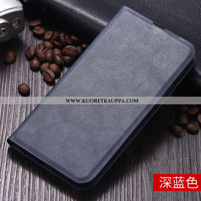 Kuori Oppo Ax7, Kuoret Oppo Ax7, Kotelo Oppo Ax7 Salkku Nahkakuori Murtumaton Ylellisyys Kortti Must