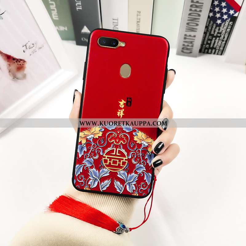 Kuori Oppo Ax7, Kuoret Oppo Ax7, Kotelo Oppo Ax7 Suuntaus Pehmeä Neste Klassinen Punainen Murtumaton