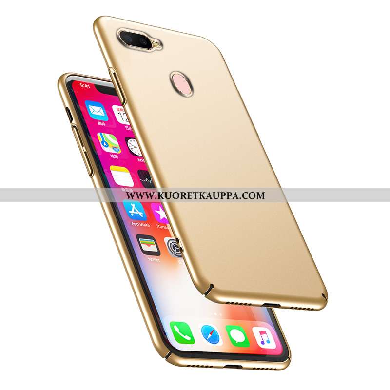 Kuori Oppo Ax7, Kuoret Oppo Ax7, Kotelo Oppo Ax7 Tila Pesty Suede Net Red Valo Kova Kultainen