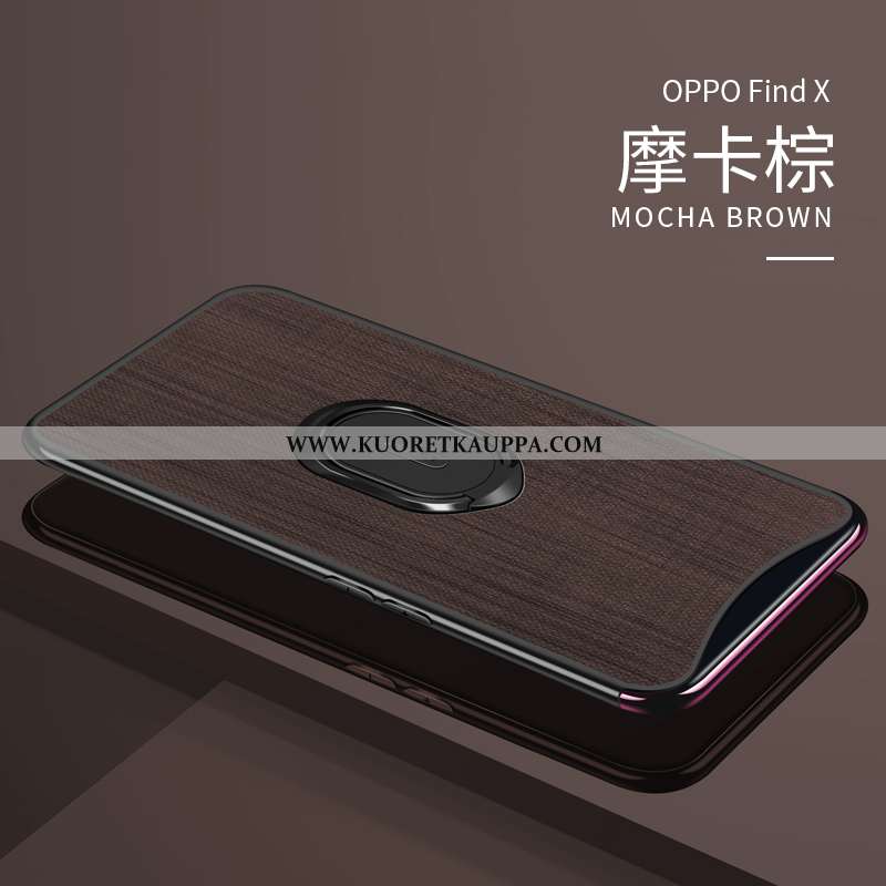 Kuori Oppo Find X, Kuoret Oppo Find X, Kotelo Oppo Find X Kukkakuvio Ultra Rengas Nahka Puhelimen Tu