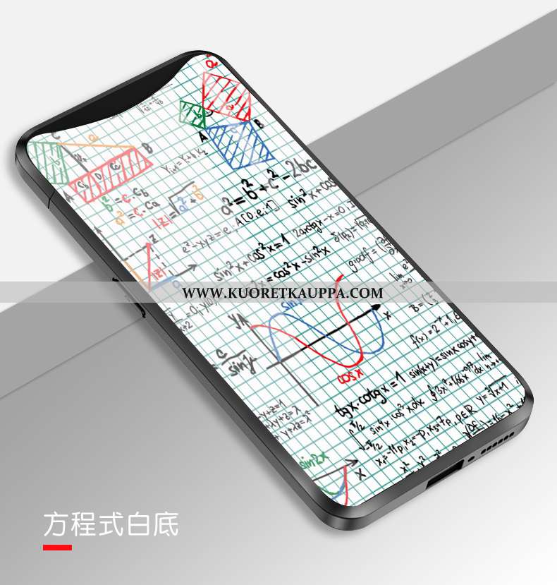 Kuori Oppo Find X, Kuoret Oppo Find X, Kotelo Oppo Find X Lasi Persoonallisuus Musta Puhelimen Murtu