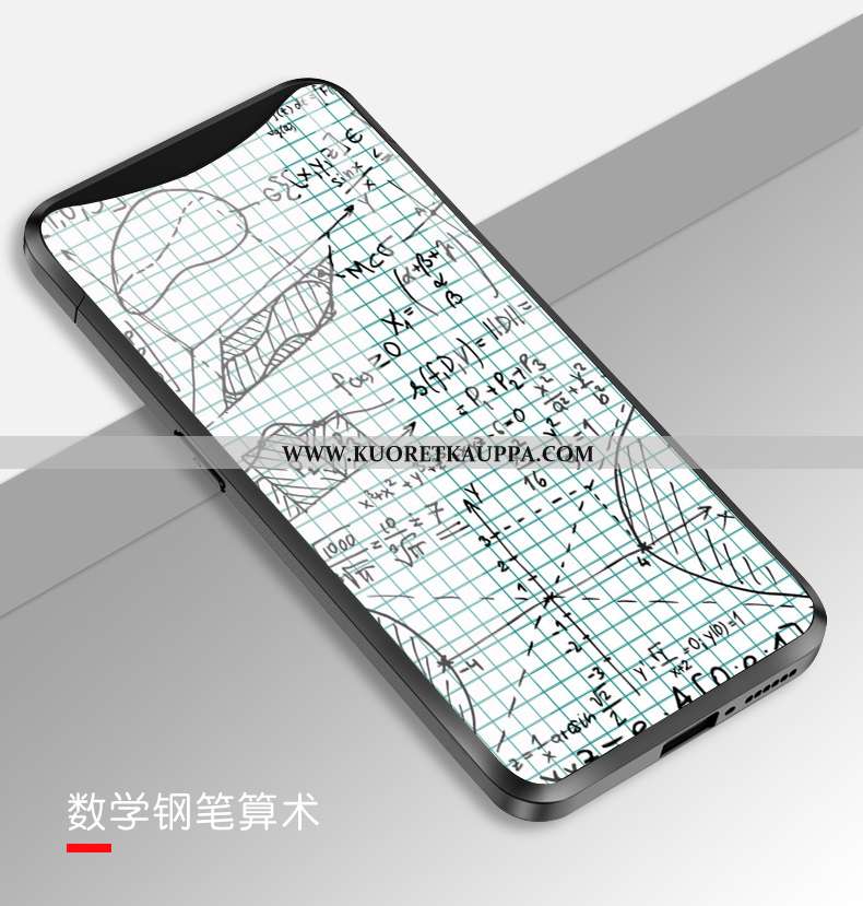 Kuori Oppo Find X, Kuoret Oppo Find X, Kotelo Oppo Find X Lasi Persoonallisuus Musta Puhelimen Murtu