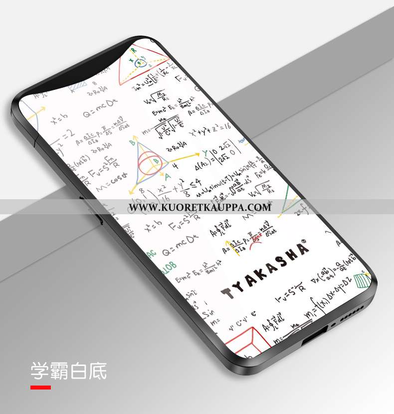 Kuori Oppo Find X, Kuoret Oppo Find X, Kotelo Oppo Find X Lasi Persoonallisuus Musta Puhelimen Murtu