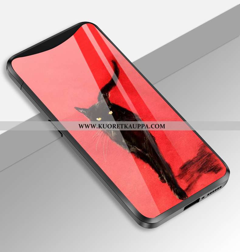 Kuori Oppo Find X, Kuoret Oppo Find X, Kotelo Oppo Find X Lasi Persoonallisuus Rikkaus Peili Punaine