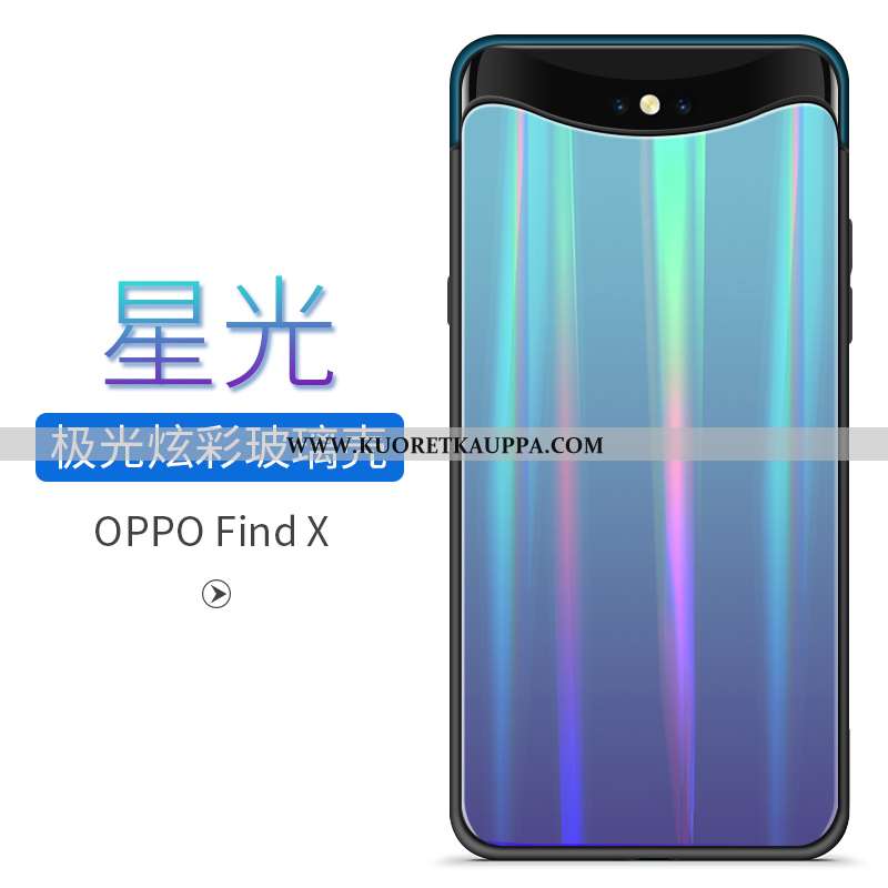 Kuori Oppo Find X, Kuoret Oppo Find X, Kotelo Oppo Find X Lasi Suuntaus Kaltevuus Punainen