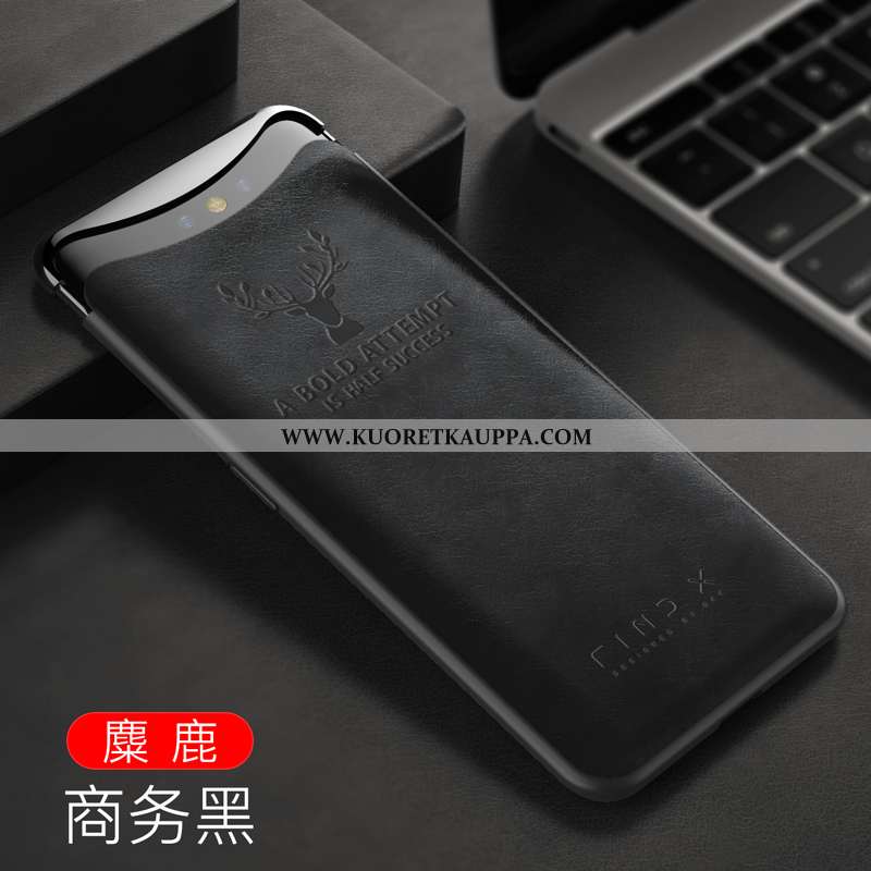 Kuori Oppo Find X, Kuoret Oppo Find X, Kotelo Oppo Find X Luova Aito Nahka Puhelimen Viini Punainen 