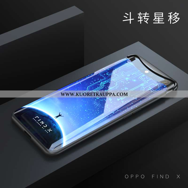 Kuori Oppo Find X, Kuoret Oppo Find X, Kotelo Oppo Find X Läpinäkyvä Pesty Suede Yksinkertainen Viol