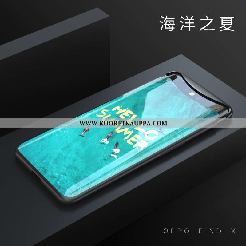 Kuori Oppo Find X, Kuoret Oppo Find X, Kotelo Oppo Find X Läpinäkyvä Pesty Suede Yksinkertainen Viol