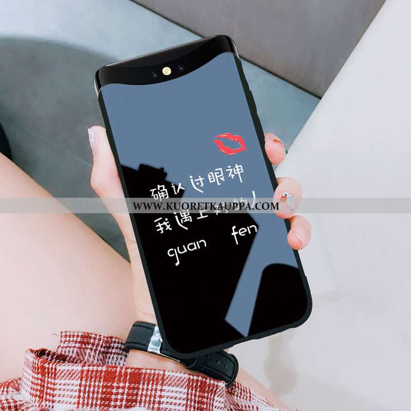 Kuori Oppo Find X, Kuoret Oppo Find X, Kotelo Oppo Find X Persoonallisuus Luova Kova Musta Mustat