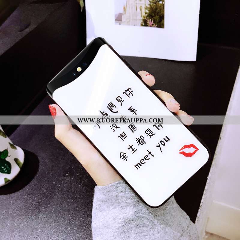 Kuori Oppo Find X, Kuoret Oppo Find X, Kotelo Oppo Find X Persoonallisuus Luova Kova Musta Mustat
