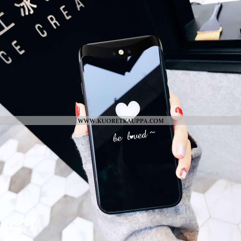 Kuori Oppo Find X, Kuoret Oppo Find X, Kotelo Oppo Find X Persoonallisuus Luova Kova Musta Mustat