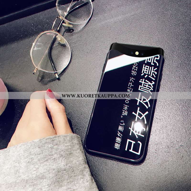Kuori Oppo Find X, Kuoret Oppo Find X, Kotelo Oppo Find X Persoonallisuus Luova Kova Musta Mustat