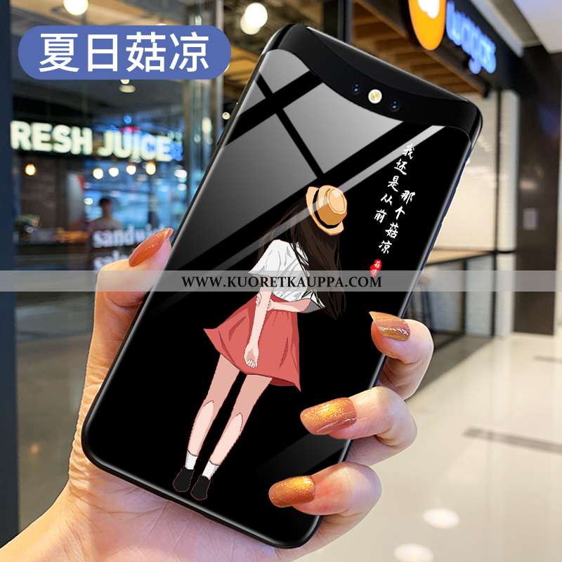 Kuori Oppo Find X, Kuoret Oppo Find X, Kotelo Oppo Find X Suojaus Lasi Rakastunut Pehmeä Neste Musta