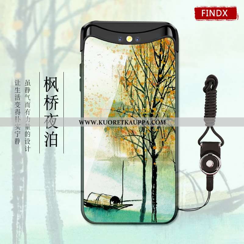 Kuori Oppo Find X, Kuoret Oppo Find X, Kotelo Oppo Find X Suuntaus Suojaus Kova Murtumaton Vihreä