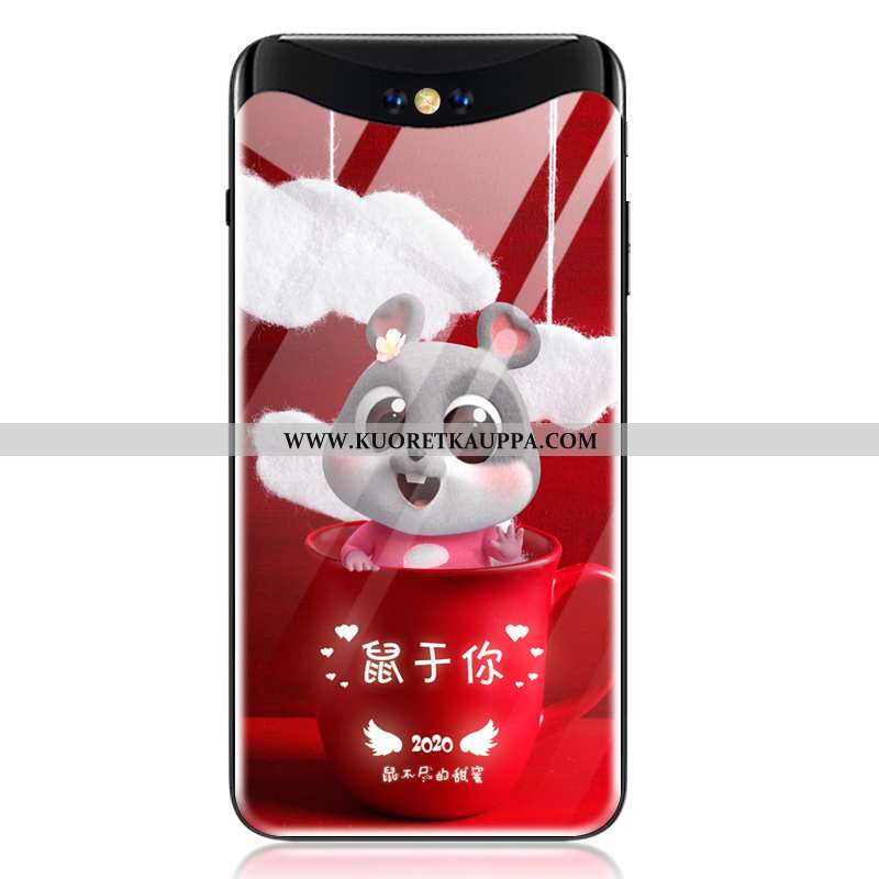 Kuori Oppo Find X, Kuoret Oppo Find X, Kotelo Oppo Find X Suuntaus Suojaus Punainen Net Red