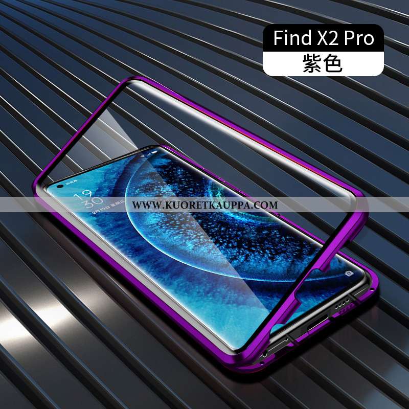 Kuori Oppo Find X2 Pro, Kuoret Oppo Find X2 Pro, Kotelo Oppo Find X2 Pro Metalli Suojaus Läpinäkyvä 