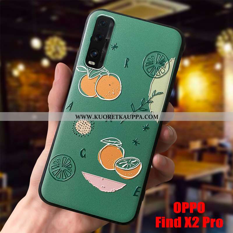 Kuori Oppo Find X2 Pro, Kuoret Oppo Find X2 Pro, Kotelo Oppo Find X2 Pro Persoonallisuus Luova Vihre