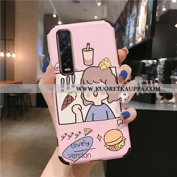 Kuori Oppo Find X2 Pro, Kuoret Oppo Find X2 Pro, Kotelo Oppo Find X2 Pro Sarjakuva Kukkakuvio Pehmeä