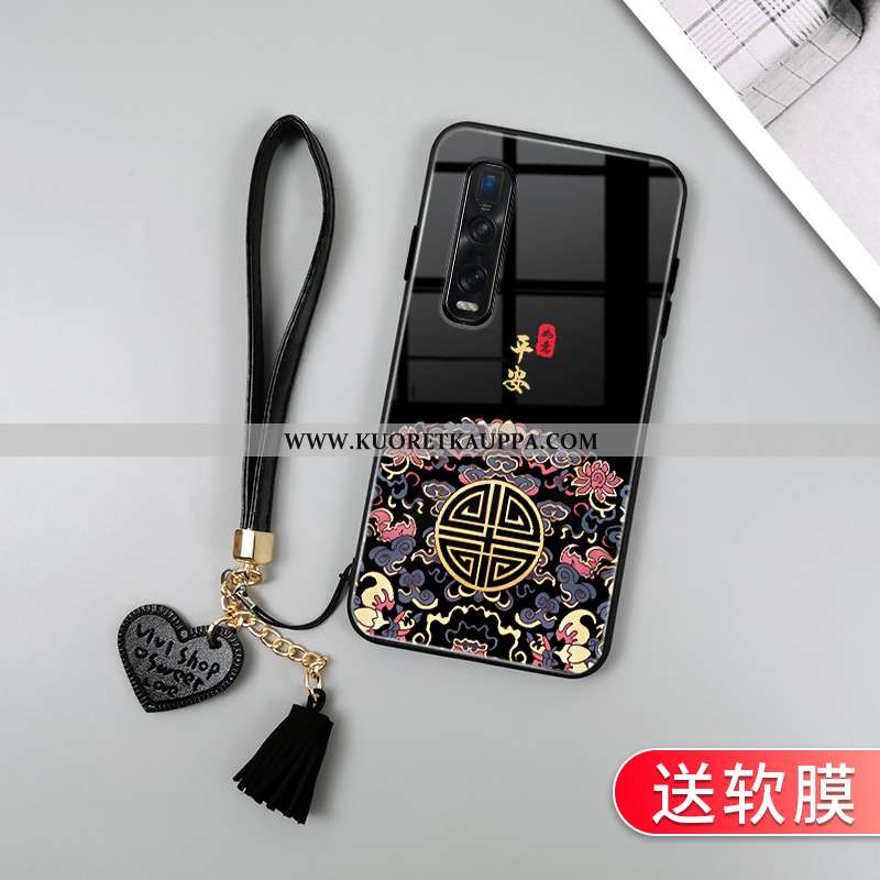 Kuori Oppo Find X2 Pro, Kuoret Oppo Find X2 Pro, Kotelo Oppo Find X2 Pro Suojaus Lasi Musta Suuntaus