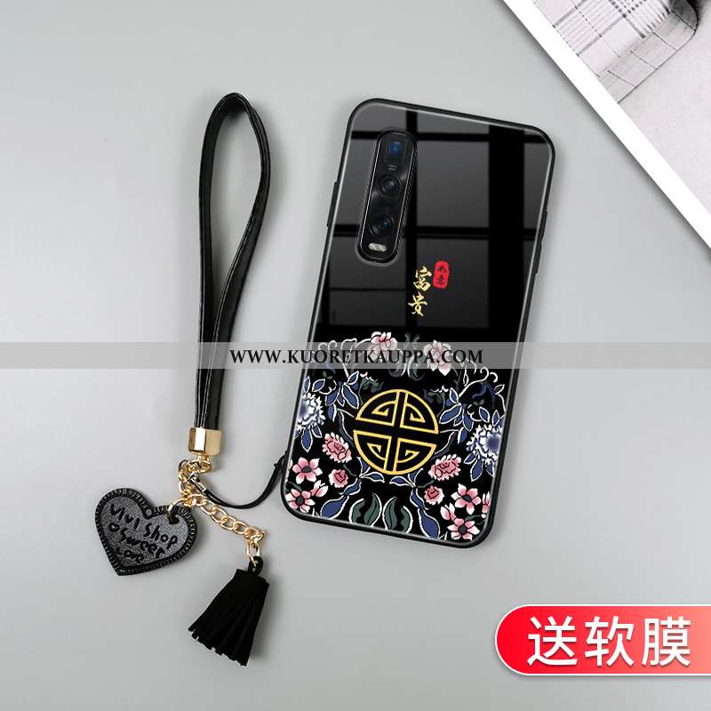 Kuori Oppo Find X2 Pro, Kuoret Oppo Find X2 Pro, Kotelo Oppo Find X2 Pro Suojaus Lasi Musta Suuntaus