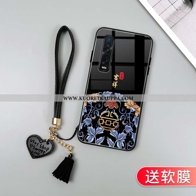 Kuori Oppo Find X2 Pro, Kuoret Oppo Find X2 Pro, Kotelo Oppo Find X2 Pro Suojaus Lasi Musta Suuntaus