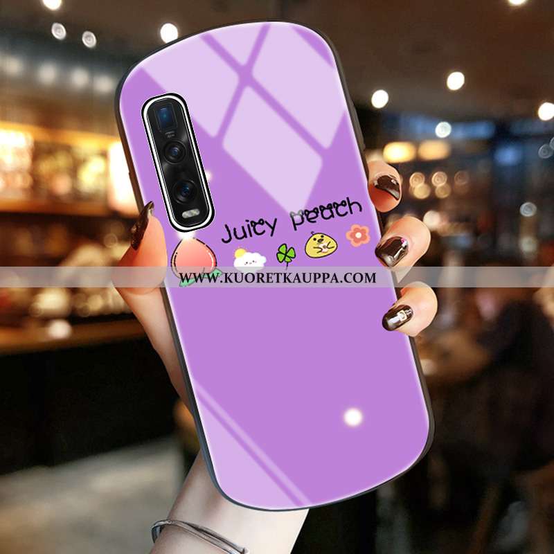 Kuori Oppo Find X2 Pro, Kuoret Oppo Find X2 Pro, Kotelo Oppo Find X2 Pro Suojaus Lasi Violetti Puhel