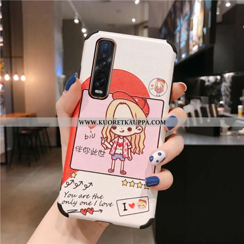 Kuori Oppo Find X2 Pro, Kuoret Oppo Find X2 Pro, Kotelo Oppo Find X2 Pro Suojaus Tila Sarjakuva Valk