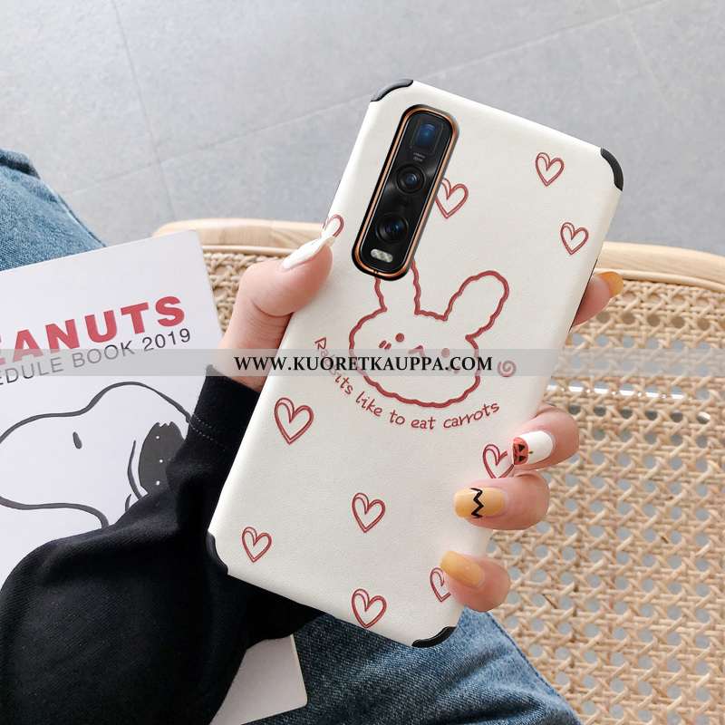 Kuori Oppo Find X2 Pro, Kuoret Oppo Find X2 Pro, Kotelo Oppo Find X2 Pro Suojaus Tila Sarjakuva Valk