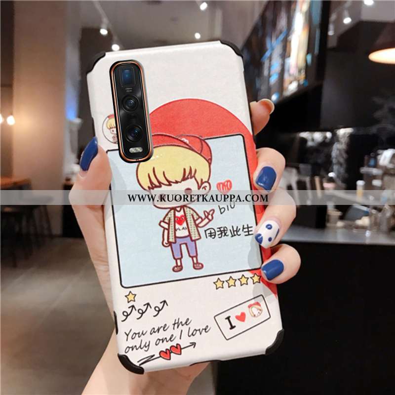 Kuori Oppo Find X2 Pro, Kuoret Oppo Find X2 Pro, Kotelo Oppo Find X2 Pro Suojaus Tila Sarjakuva Valk