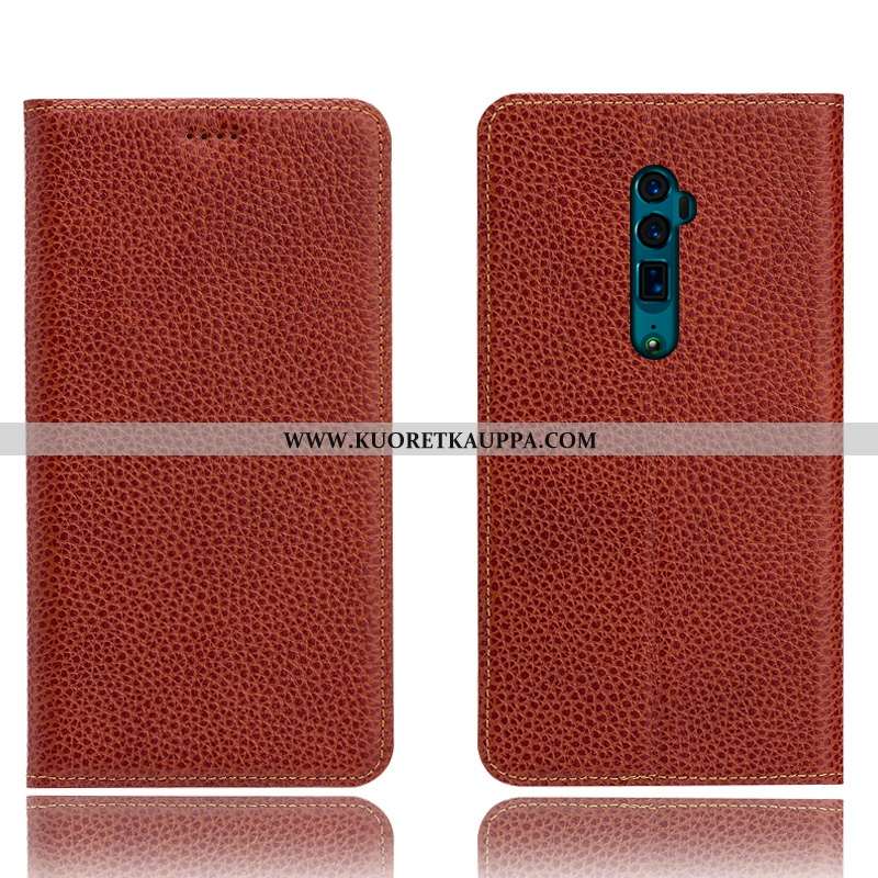 Kuori Oppo Reno 10x Zoom, Kuoret Oppo Reno 10x Zoom, Kotelo Oppo Reno 10x Zoom Aito Nahka Suojaus Pu