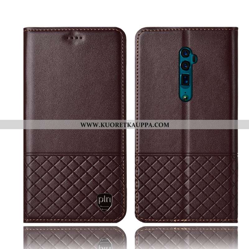 Kuori Oppo Reno 10x Zoom, Kuoret Oppo Reno 10x Zoom, Kotelo Oppo Reno 10x Zoom Suojaus Aito Nahka Mu