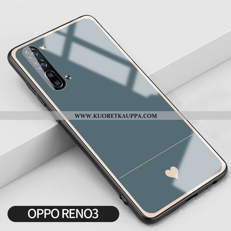 Kuori Oppo Reno 3, Kuoret Oppo Reno 3, Kotelo Oppo Reno 3 Lasi Silikoni Rakastunut Rakkaus Vaalean H