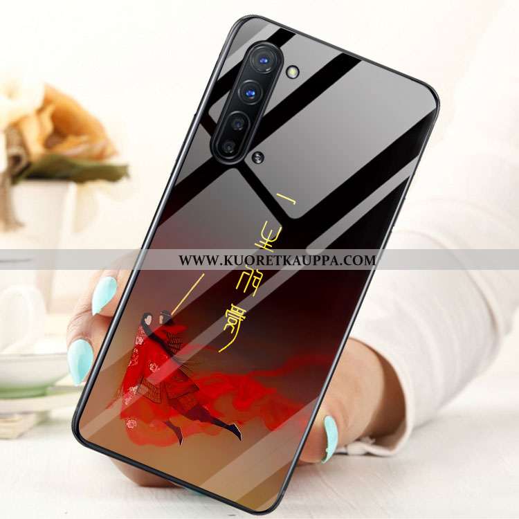 Kuori Oppo Reno 3, Kuoret Oppo Reno 3, Kotelo Oppo Reno 3 Lasi Sininen Puhelimen