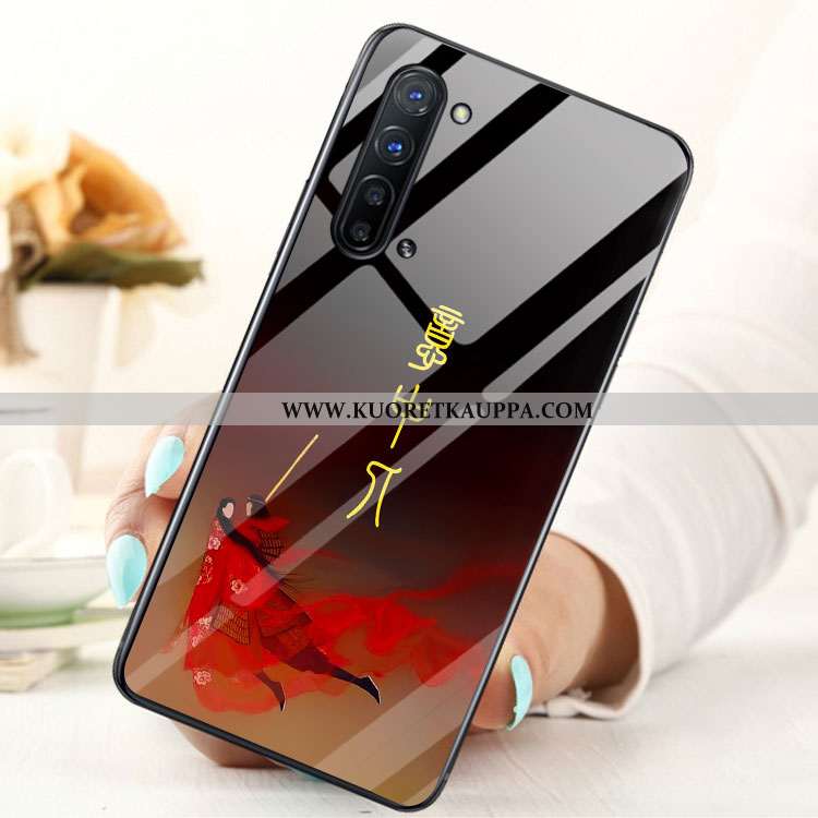 Kuori Oppo Reno 3, Kuoret Oppo Reno 3, Kotelo Oppo Reno 3 Lasi Sininen Puhelimen