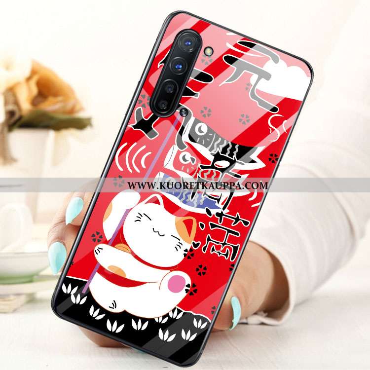 Kuori Oppo Reno 3, Kuoret Oppo Reno 3, Kotelo Oppo Reno 3 Lasi Sininen Puhelimen