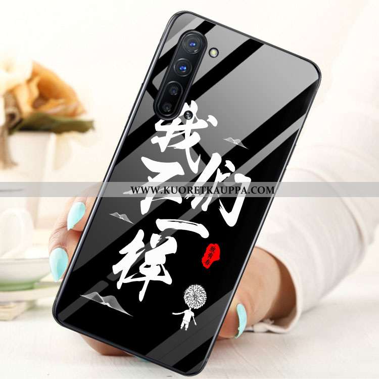 Kuori Oppo Reno 3, Kuoret Oppo Reno 3, Kotelo Oppo Reno 3 Lasi Sininen Puhelimen