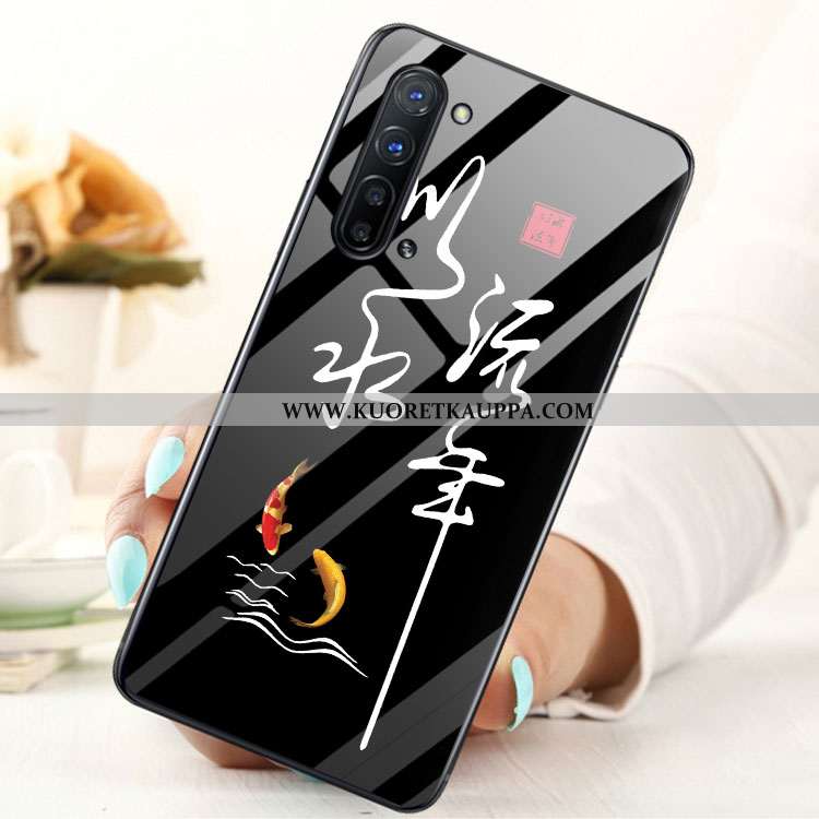 Kuori Oppo Reno 3, Kuoret Oppo Reno 3, Kotelo Oppo Reno 3 Lasi Sininen Puhelimen