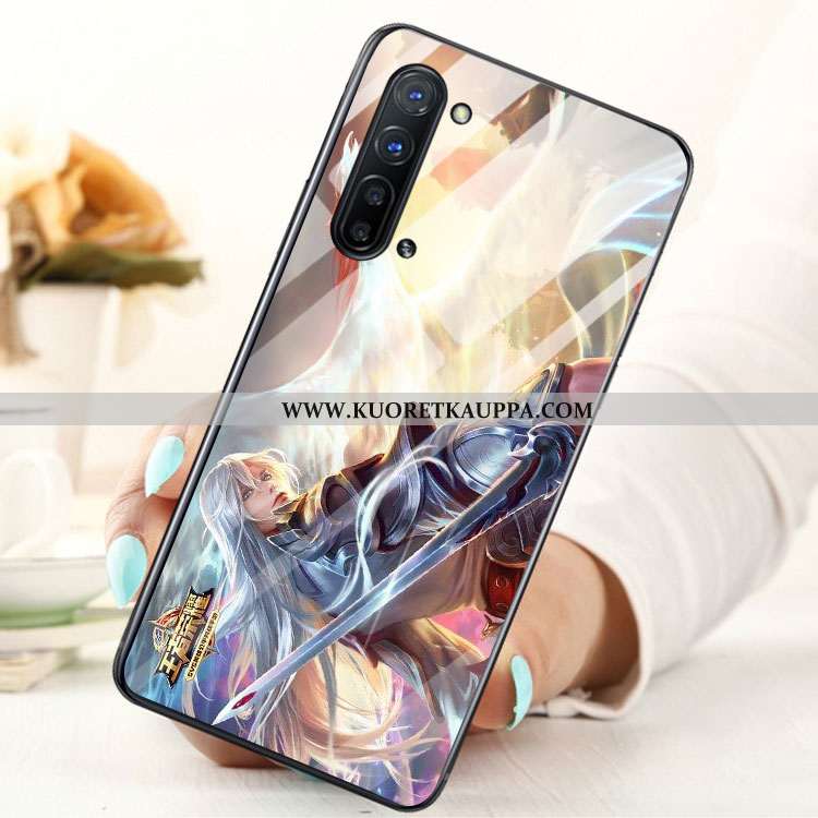 Kuori Oppo Reno 3, Kuoret Oppo Reno 3, Kotelo Oppo Reno 3 Lasi Sininen Puhelimen