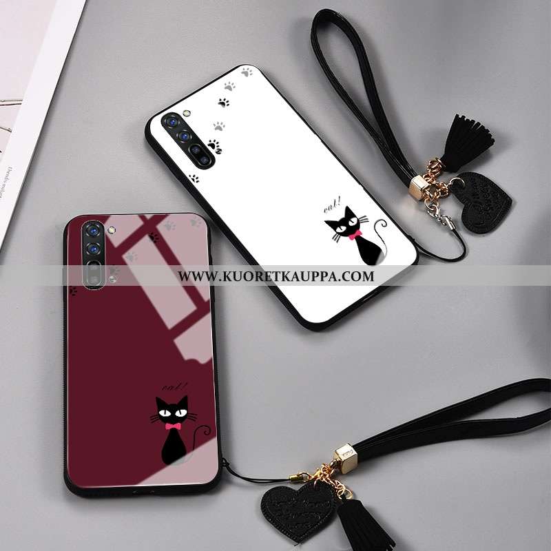 Kuori Oppo Reno 3, Kuoret Oppo Reno 3, Kotelo Oppo Reno 3 Luova Silikoni Persoonallisuus Valkoinen