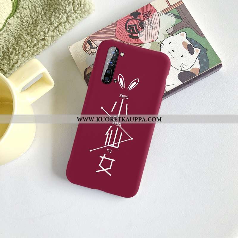 Kuori Oppo Reno 3, Kuoret Oppo Reno 3, Kotelo Oppo Reno 3 Luova Ultra Silikoni Puhelimen Tuuli Punai