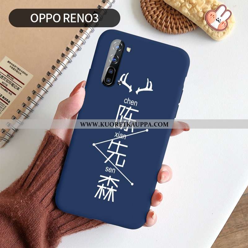 Kuori Oppo Reno 3, Kuoret Oppo Reno 3, Kotelo Oppo Reno 3 Luova Ultra Silikoni Puhelimen Tuuli Punai