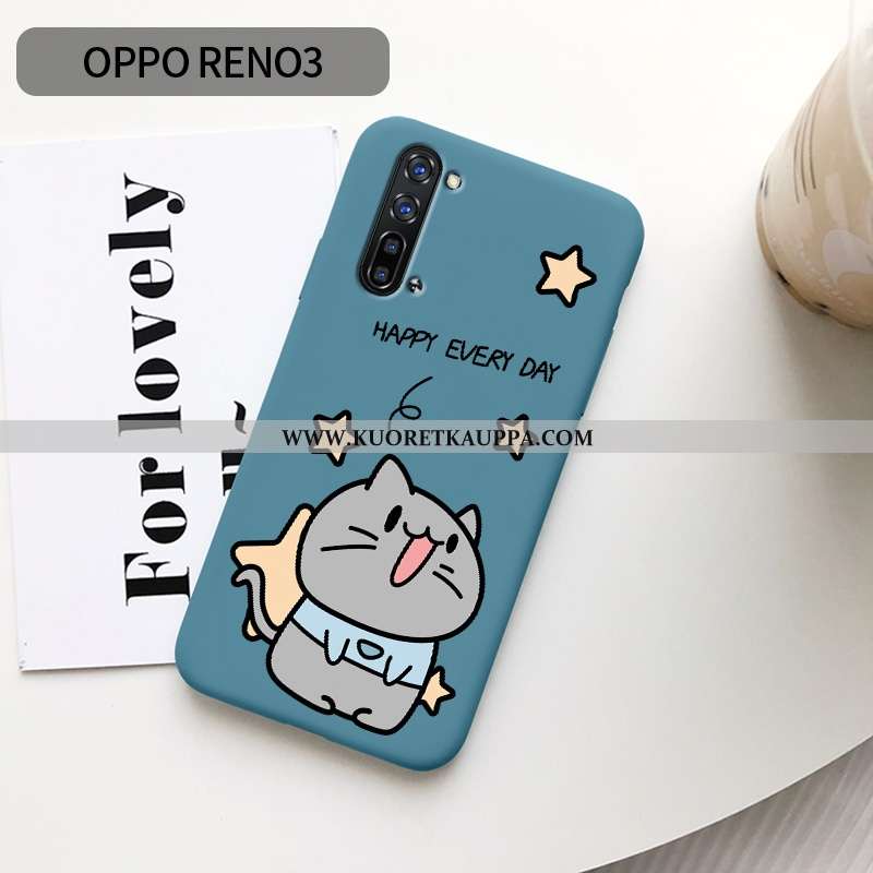 Kuori Oppo Reno 3, Kuoret Oppo Reno 3, Kotelo Oppo Reno 3 Persoonallisuus Luova Pesty Suede Net Red 