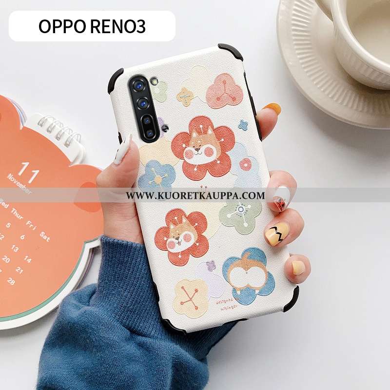 Kuori Oppo Reno 3, Kuoret Oppo Reno 3, Kotelo Oppo Reno 3 Sarjakuva Ihana Ultra Uusi Sininen
